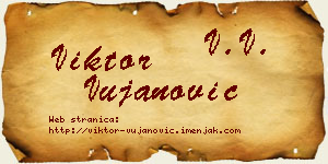 Viktor Vujanović vizit kartica